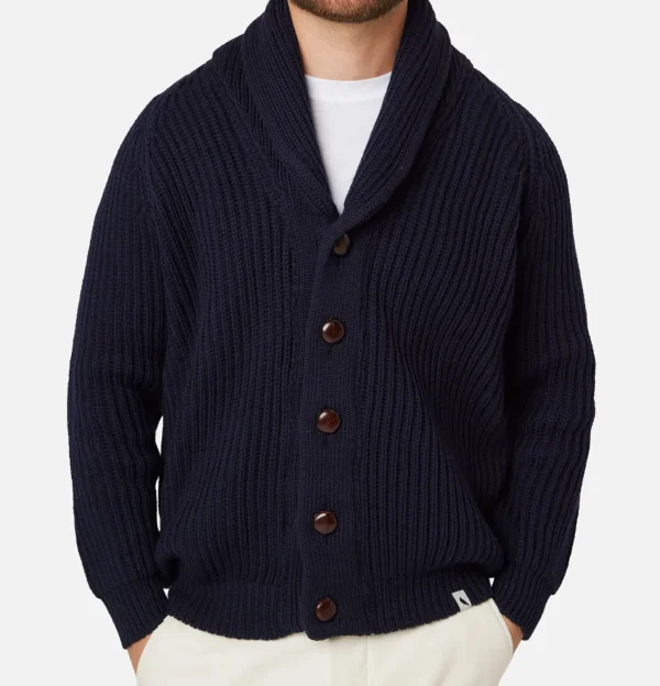 Wilkinson Cardigan Wool Navy