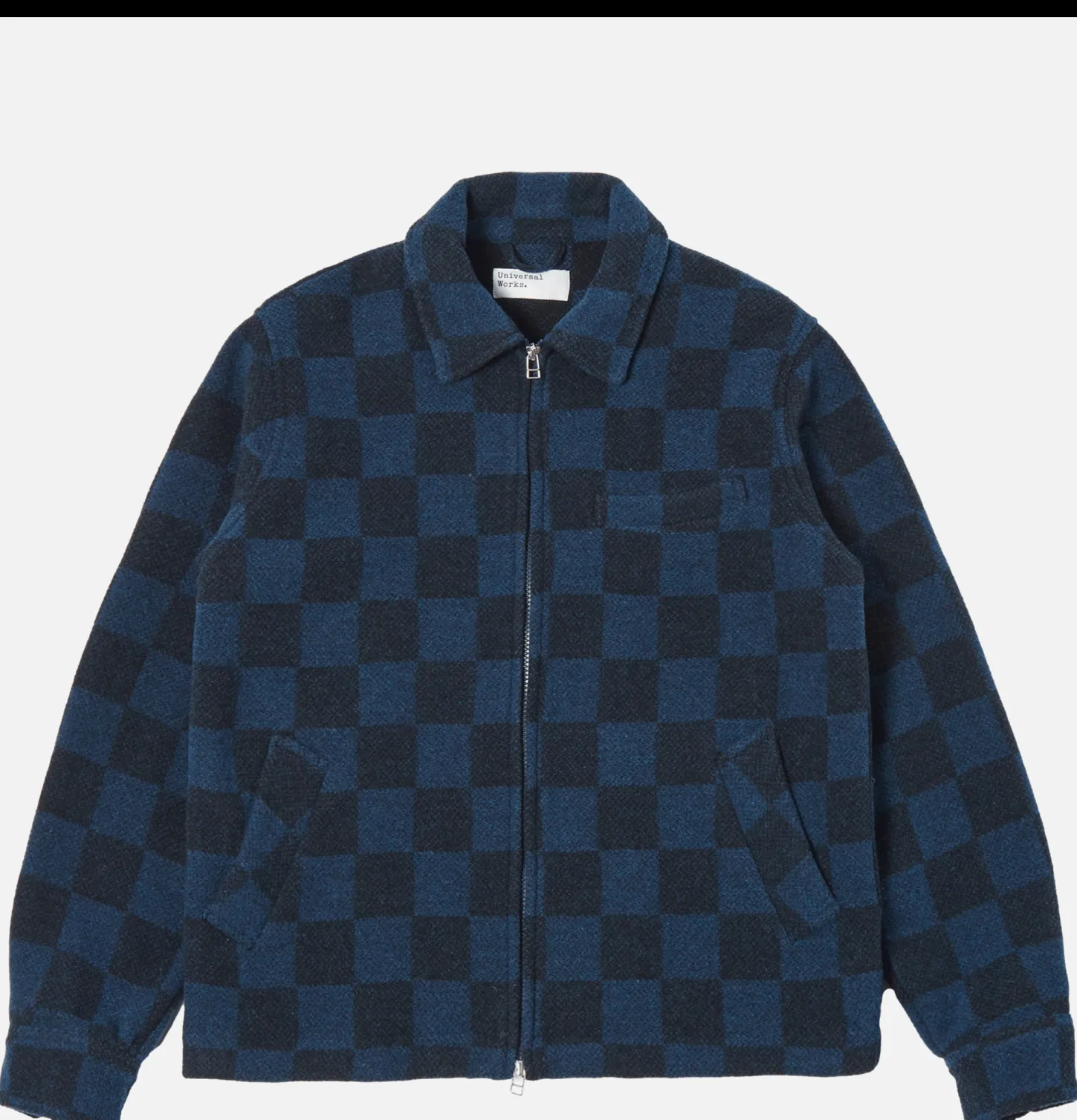Windcheater Jacket Navy Checkerboard