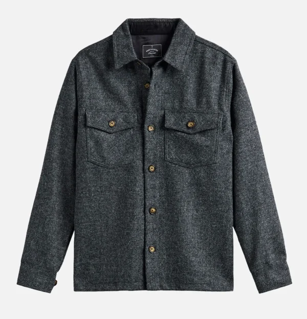 Wool Field Over Shirt Grey