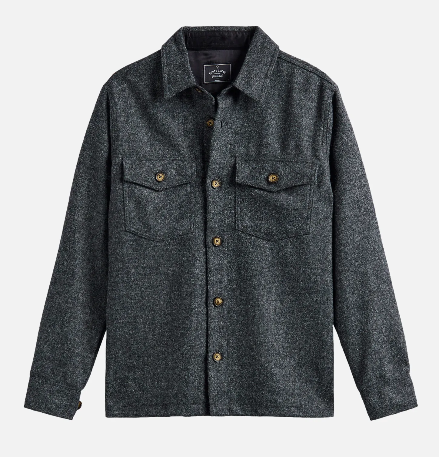 Wool Field Over Shirt Grey
