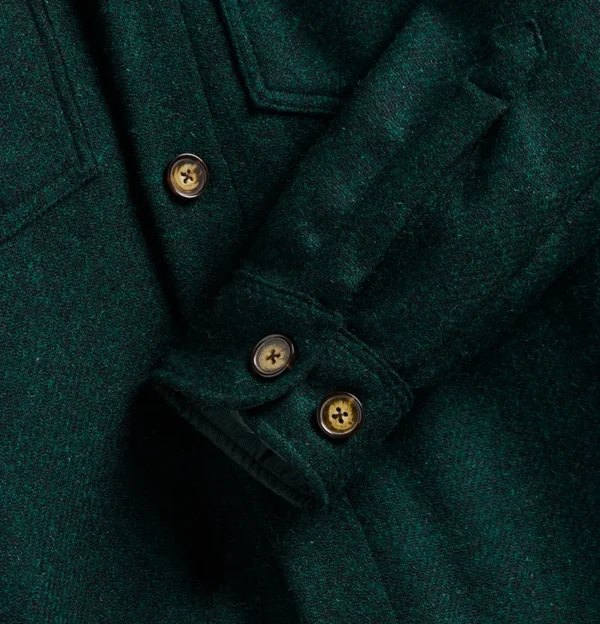 Wool Field Over Shirt Verte