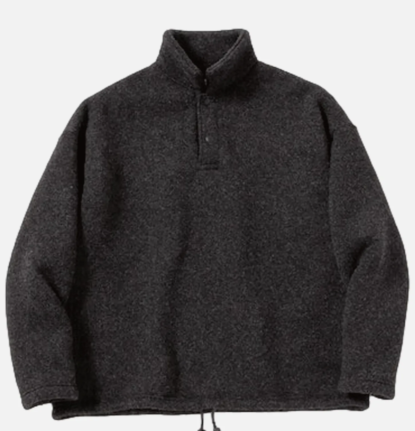 Wool Himo Polo Heather Black