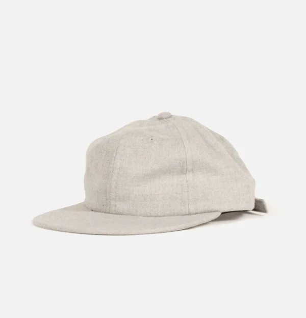 Wool Serge 6 Panel Cap Grey