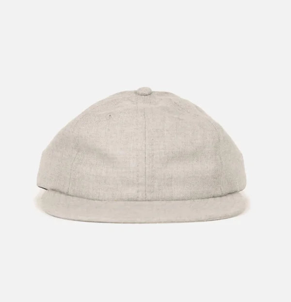 Wool Serge 6 Panel Cap Grey