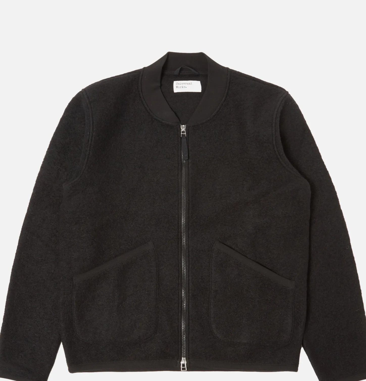 Zip Bomber Wool Black