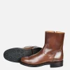 Zip Boots Full Brown