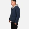 Zip Up Vee Cardigan Darkblue