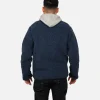 Zip Up Vee Cardigan Darkblue