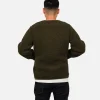 Zip Up Vee Cardigan Khaki