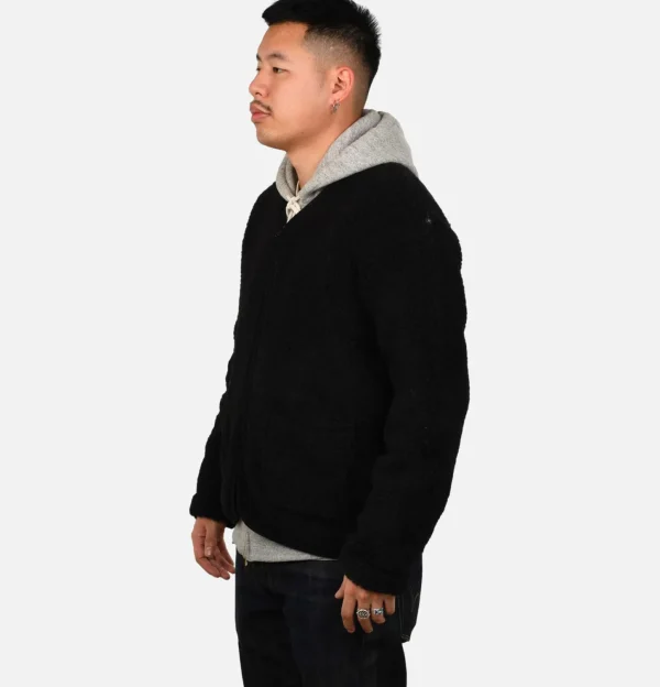 Zip Up Vee Cardigan Mole